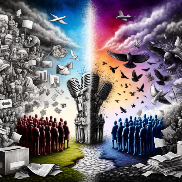 DALL E 2024 01 29 10 19 36 Political Divide